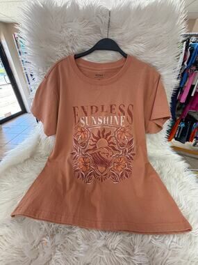 Roxy Endless Sunshine Graphic Short Womens Top Size: L